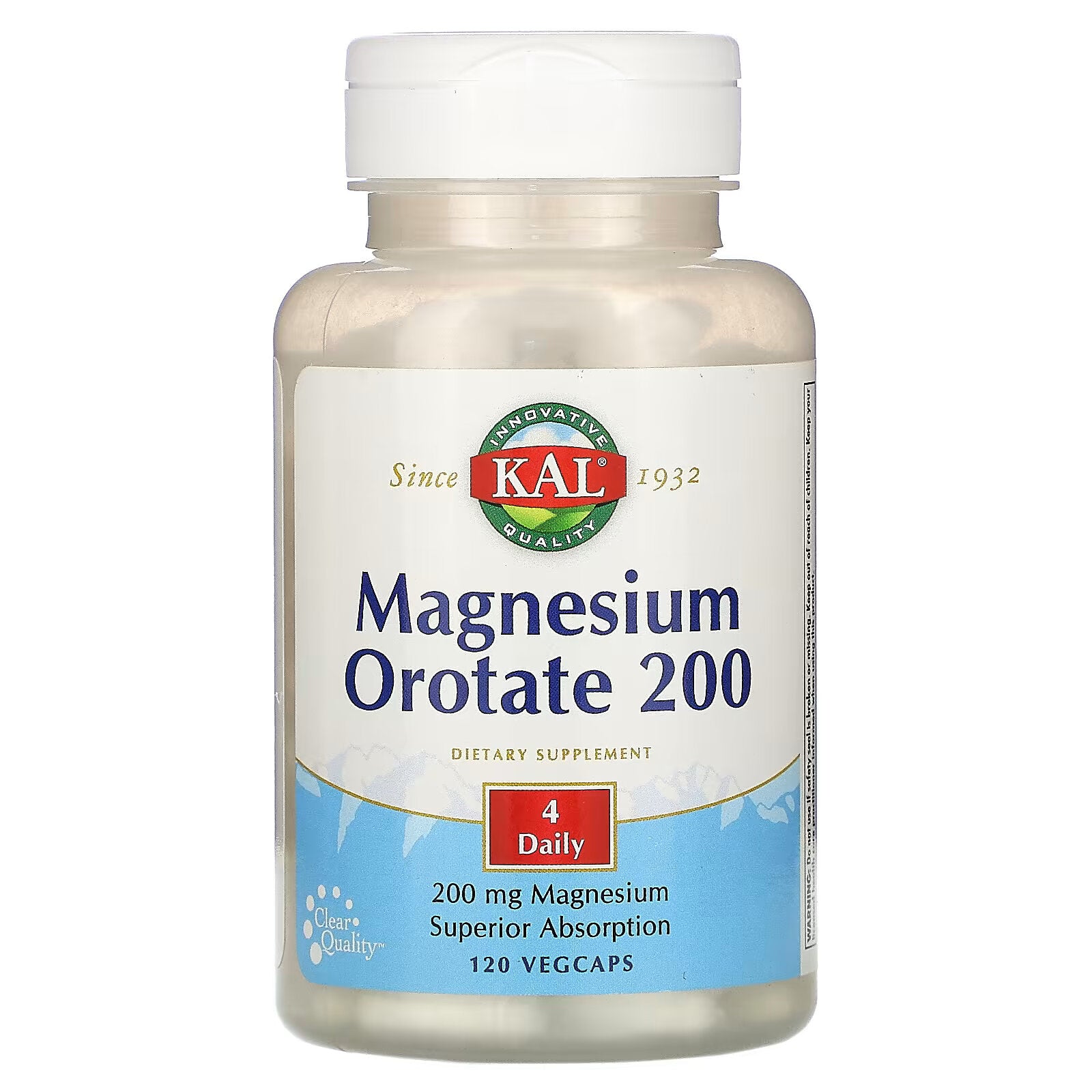 KAL, Magnesium Orotate 200, 50 mg, 120 Vegetarian Capsules