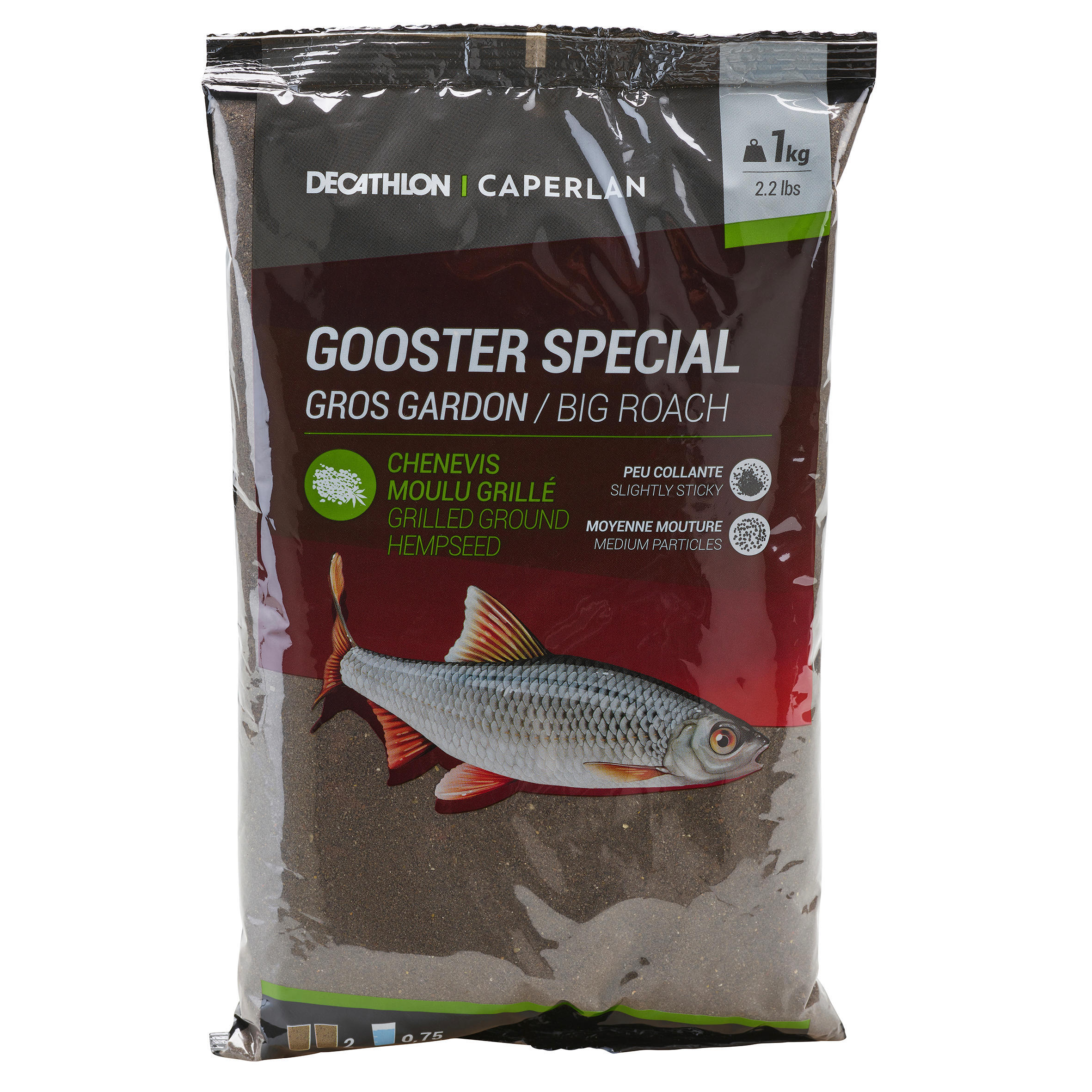 Groundbait Gooster Special black roach 1 kg CAPERLAN