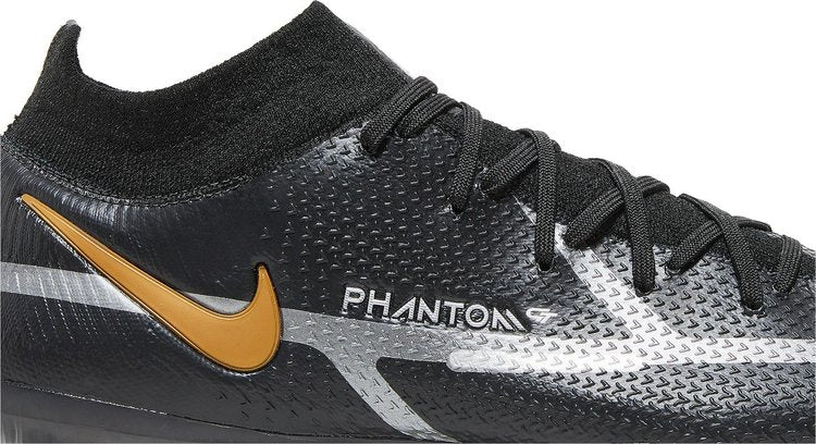 Nike Phantom GT2 DF Elite FG 'Black Metallic Gold' Boots, Black