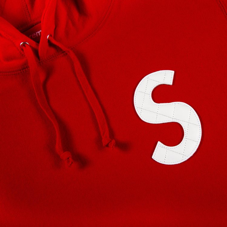 Supreme S Logo Hooded Sweatshirt 'Red', red