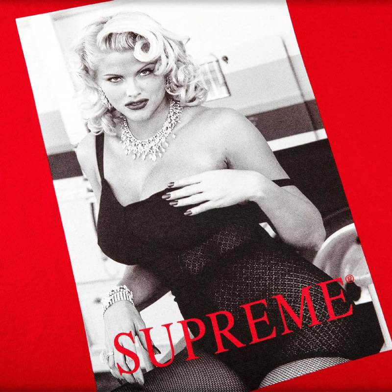 Supreme Anna Nicole Smith T-shirt, red