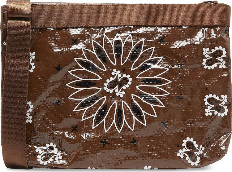 Supreme Bandana Tarp Side Bag Brown