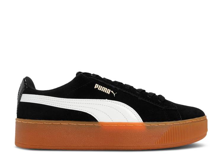 Puma WMNS VIKKY PLATFORM 'BLACK GUM' sneakers, black