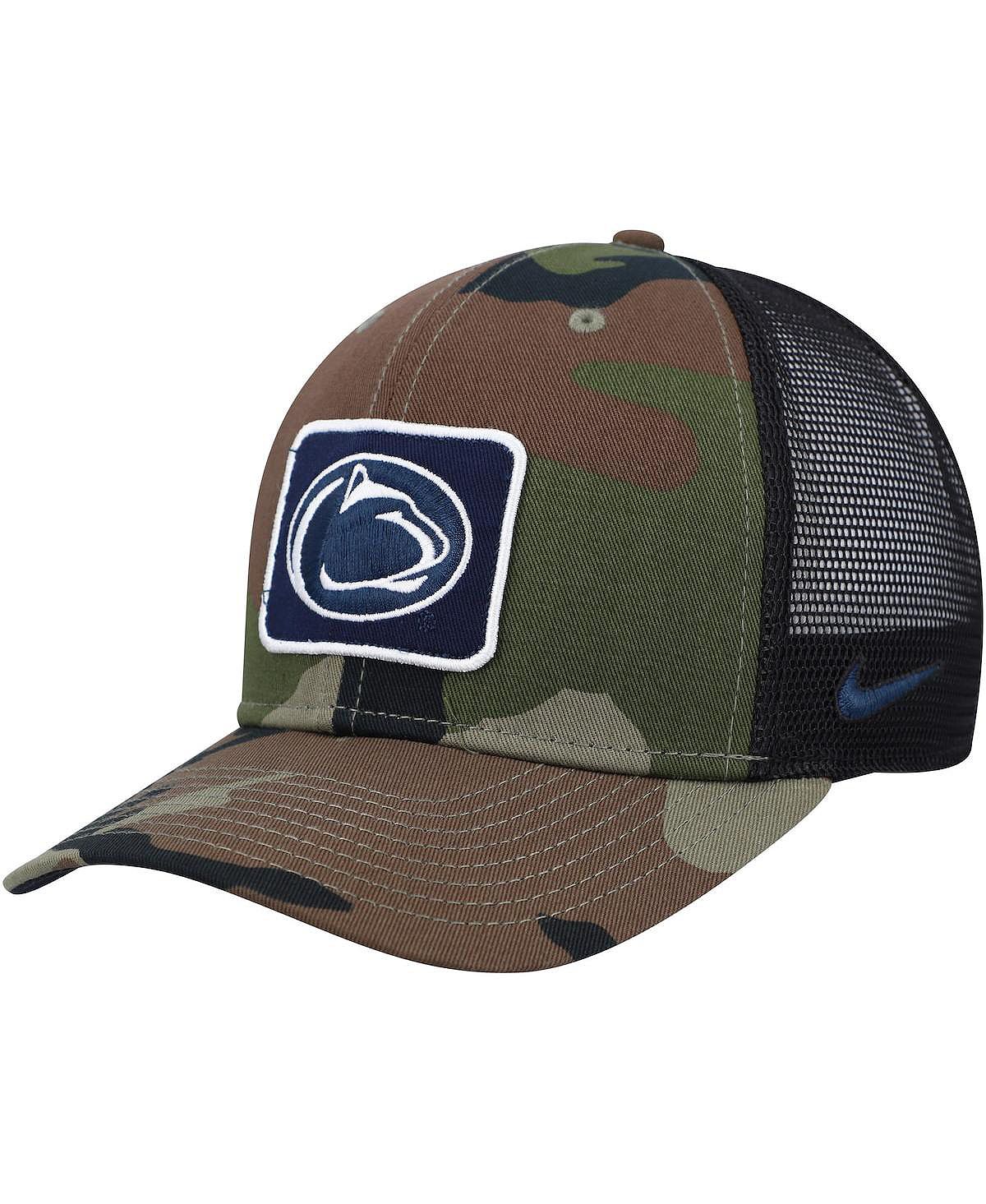 قبعة نايكي سوداء مموهة للرجال من Penn State Nittany Lions Classic99 Trucker Snapback من Nike