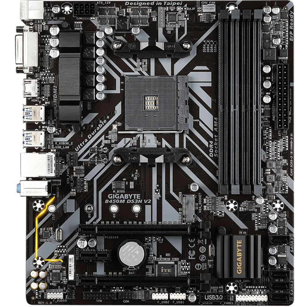 Motherboard Gigabyte B450M DS3H V2, AM4, DDR4