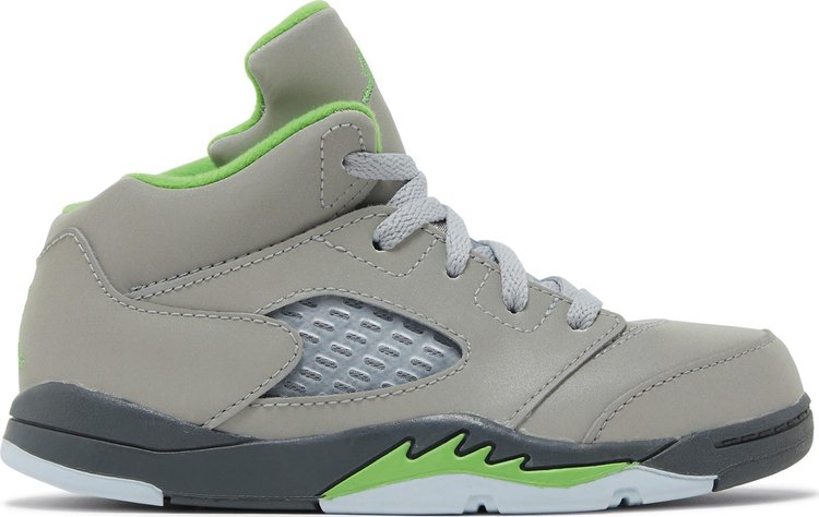 Air Jordan 5 Retro TD Green Bean 2022 sneakers, gray