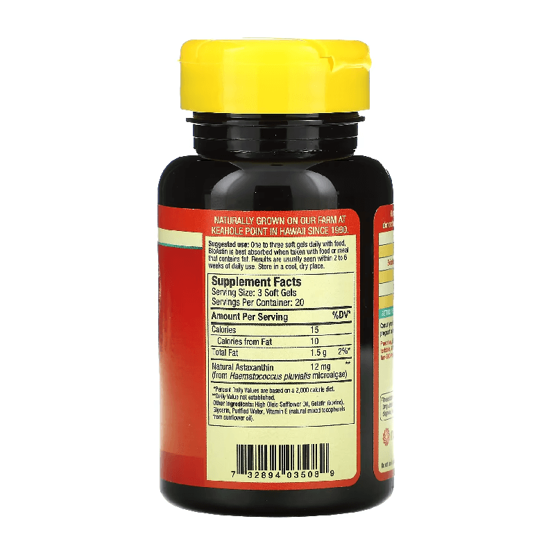 Hawaiian Astaxanthin Nutrex Hawaii 12 mg, 50 tablets