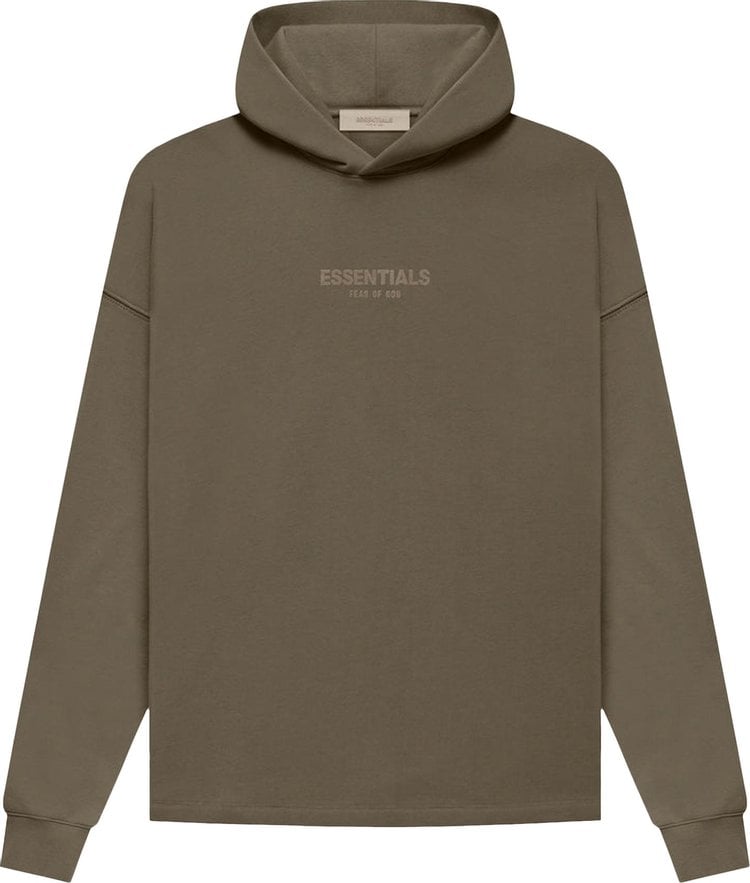 Fear of God Essentials Relaxed Hoodie 'Wood', brown