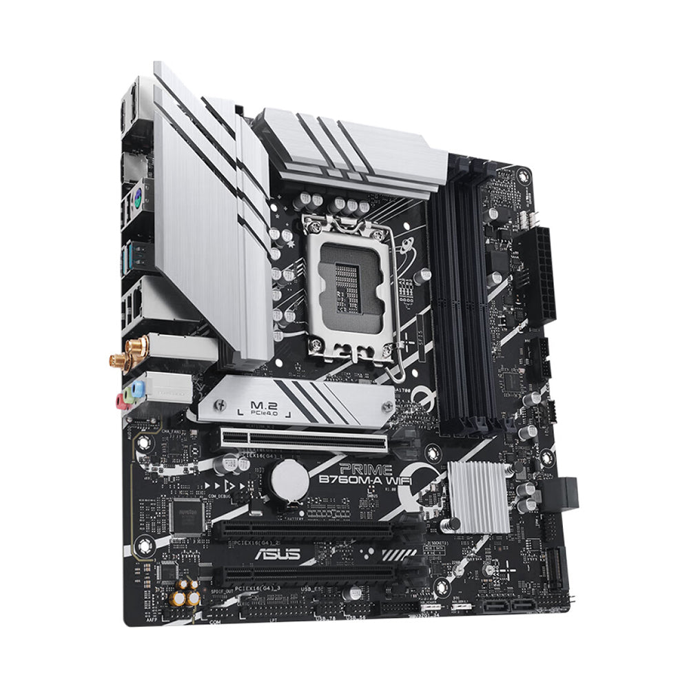 اللوحة الأم Asus PRIME B760M-A، LGA1700، واي فاي، DDR5