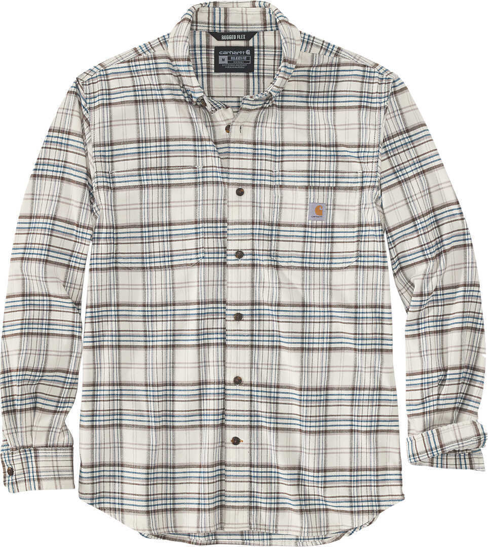 Carhartt Midweight Flannel Plaid Shirt, Cream