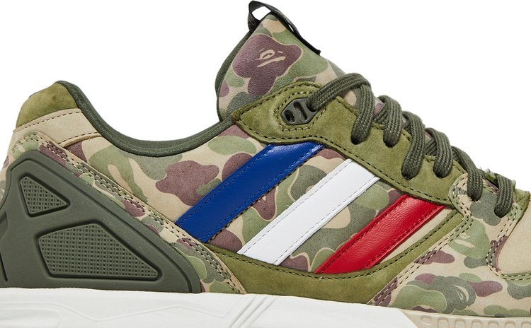 Adidas A Bathing Ape x Undefeated x ZX 5000 'Camo' sneakers, green