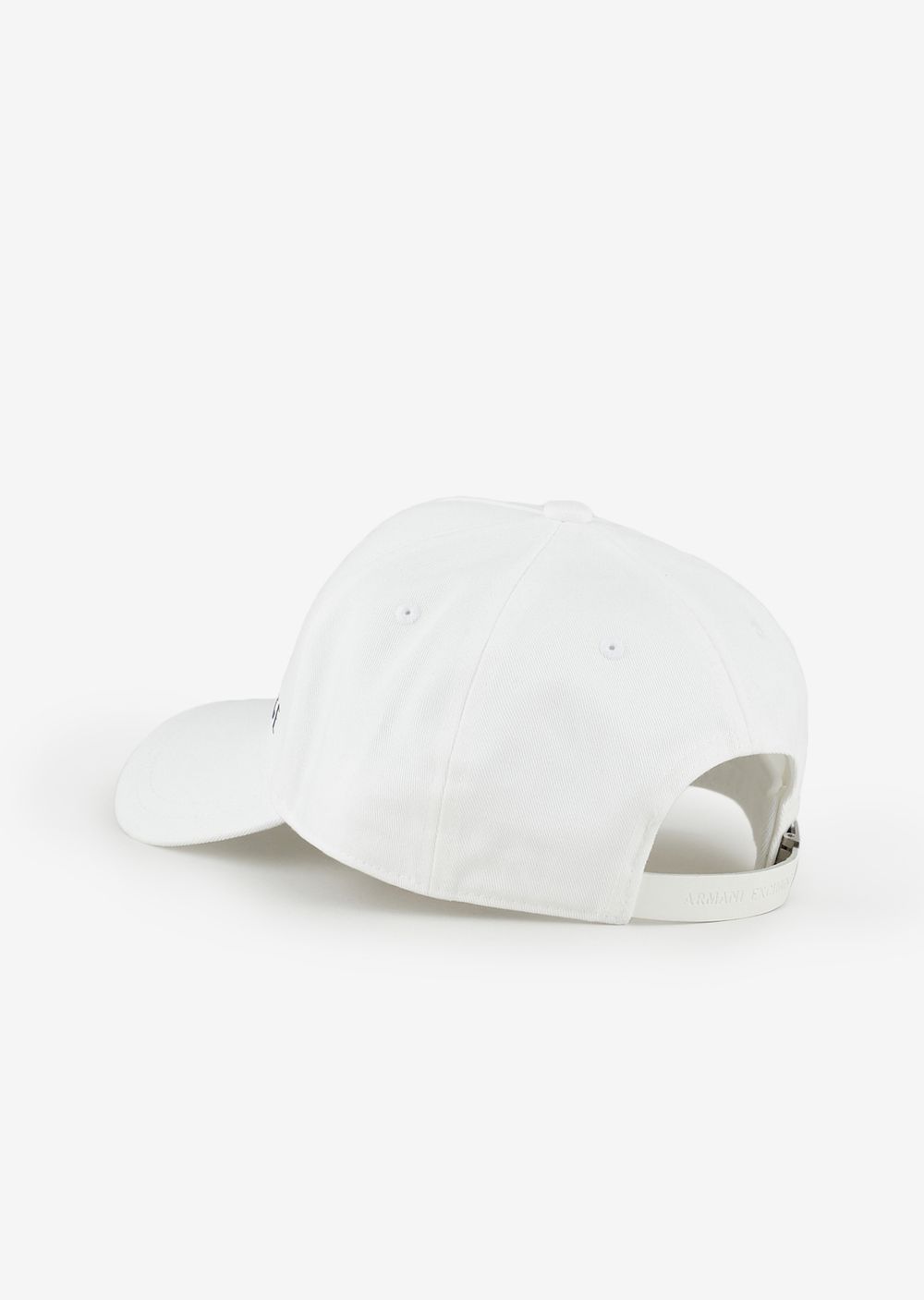 Armani Exchange cotton baseball cap, white