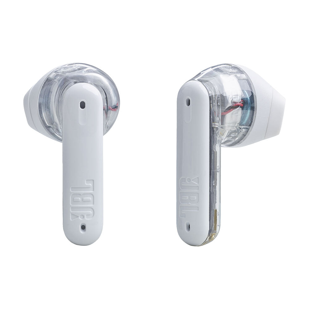 سماعات JBL Tune Flex Ghost اللاسلكية، باللون الأبيض