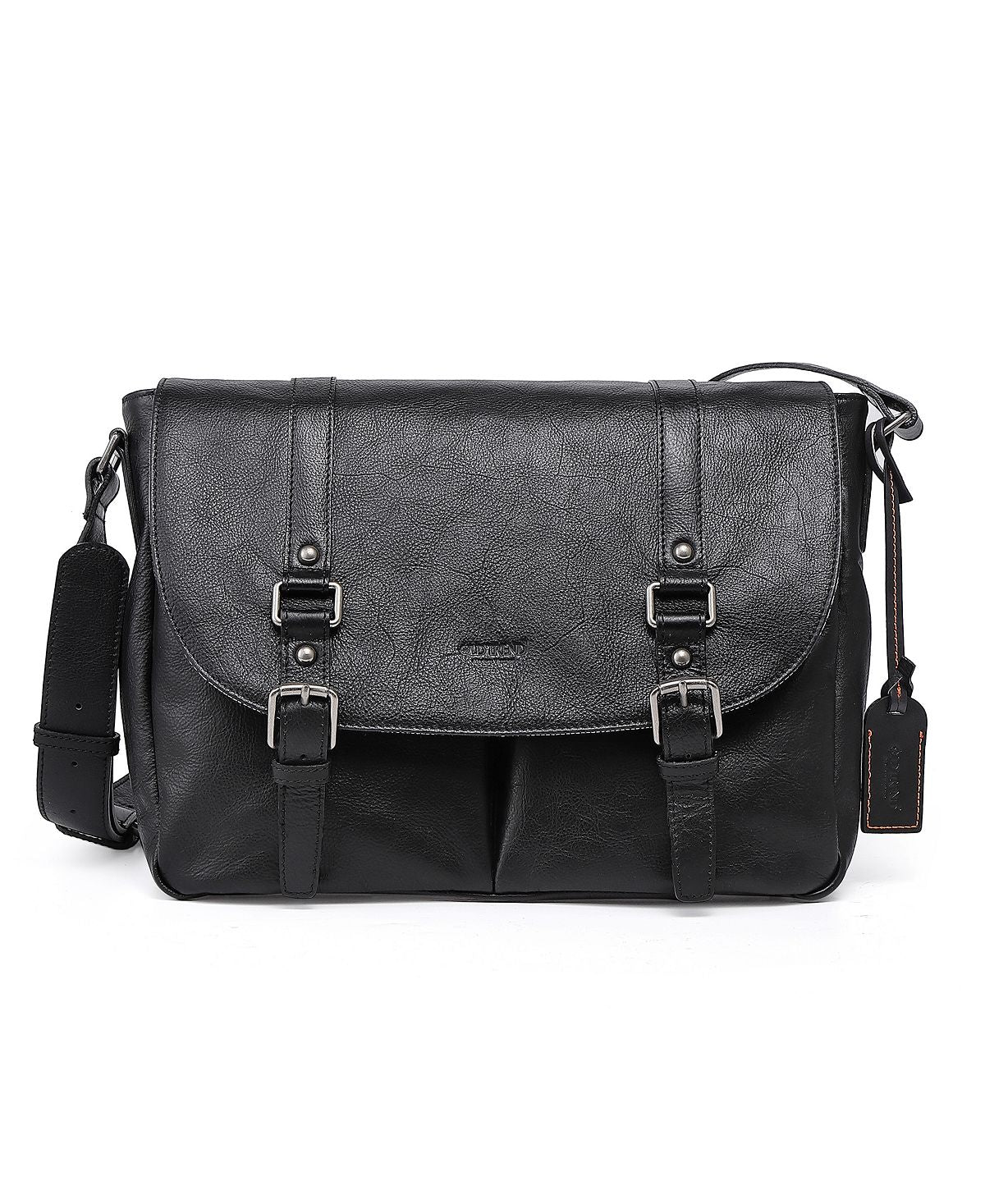 Women's messenger bag Moonlight made of genuine leather OLD TREND, black