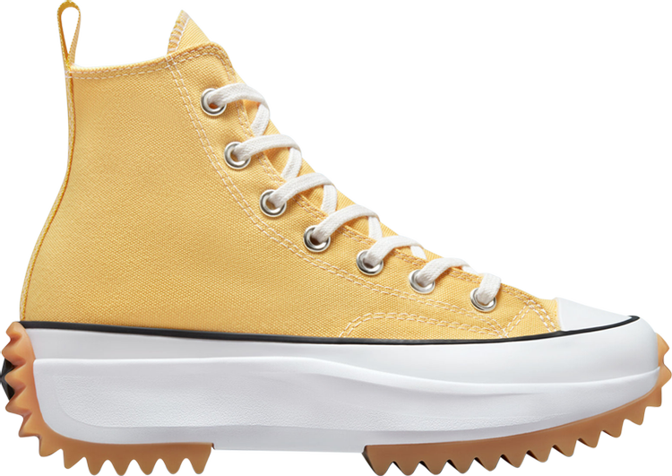 Converse Run Star Hike High Citron Zest Gum Sneakers, Yellow