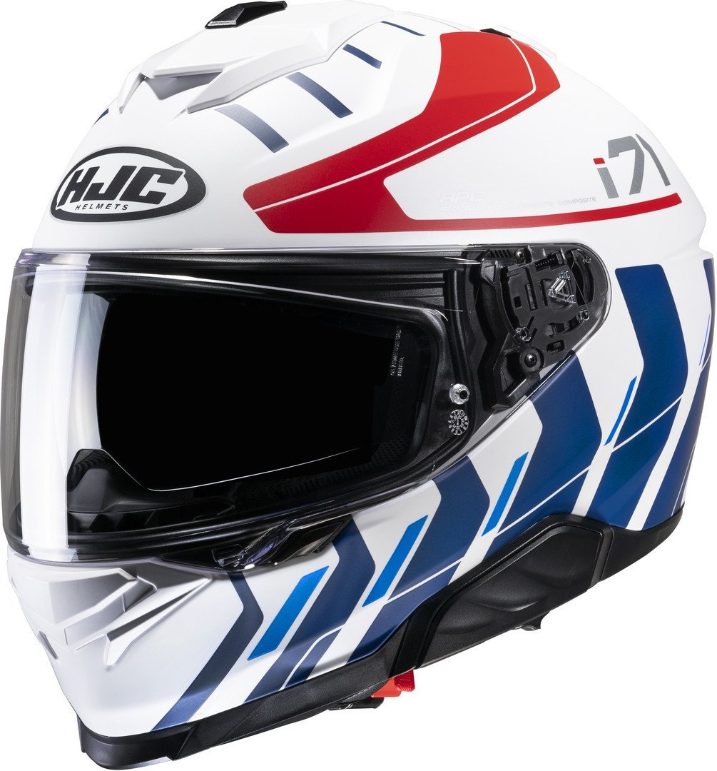 HJC i71 Simo helmet, white/blue/red