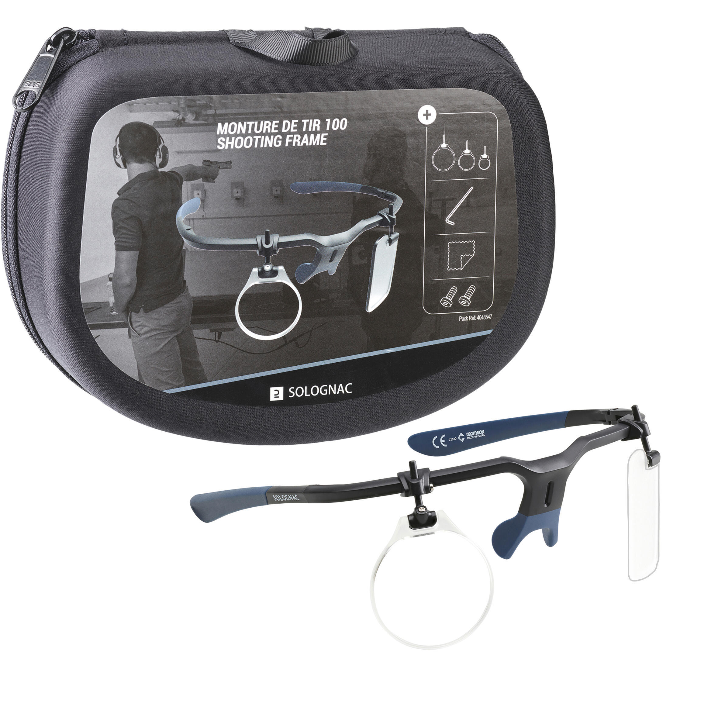 Shooting glasses 100 blueShooting glasses 100 blue SOLOGNAC, blue-gray/black