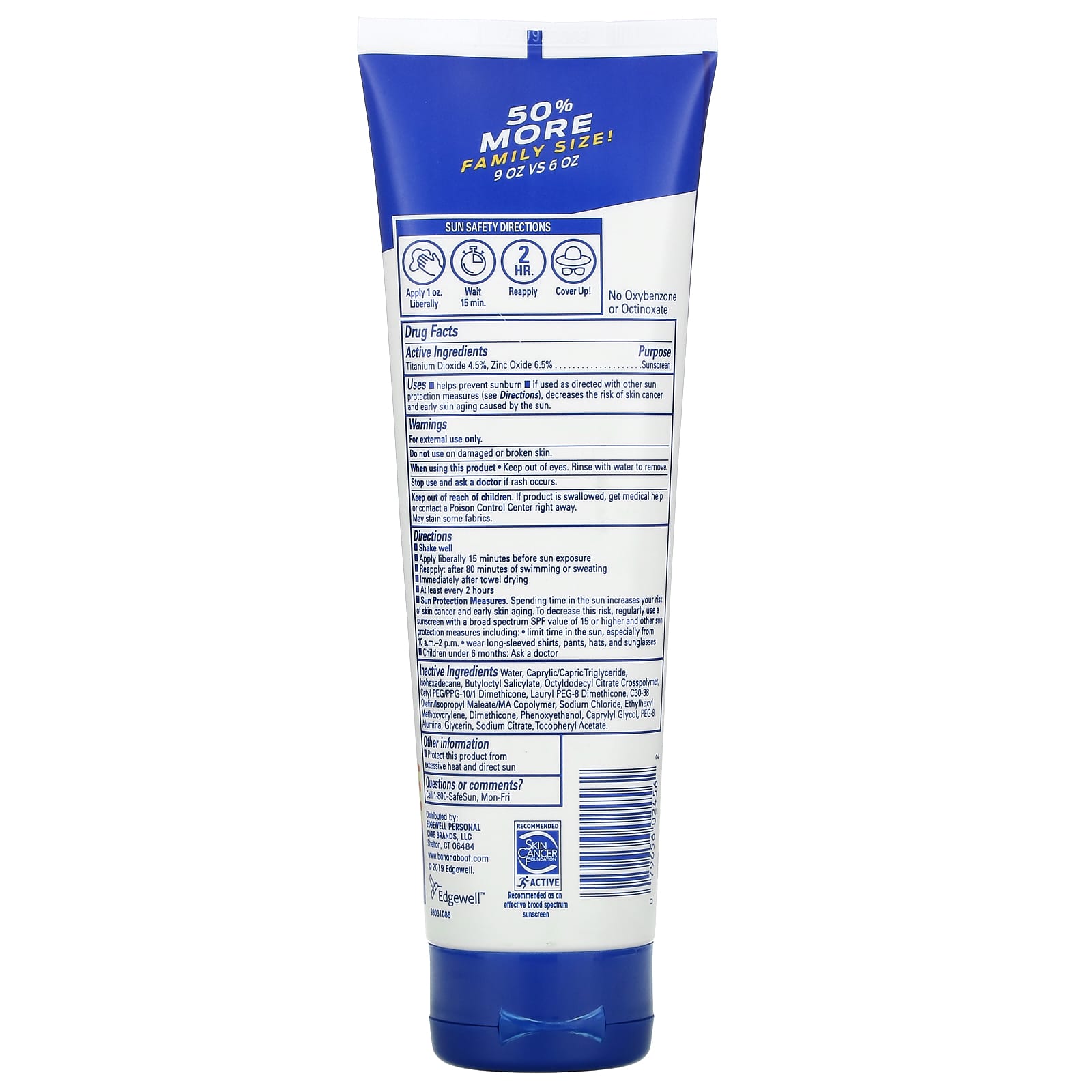 Banana Boat Mineral Sunscreen Lotion, 270 ml