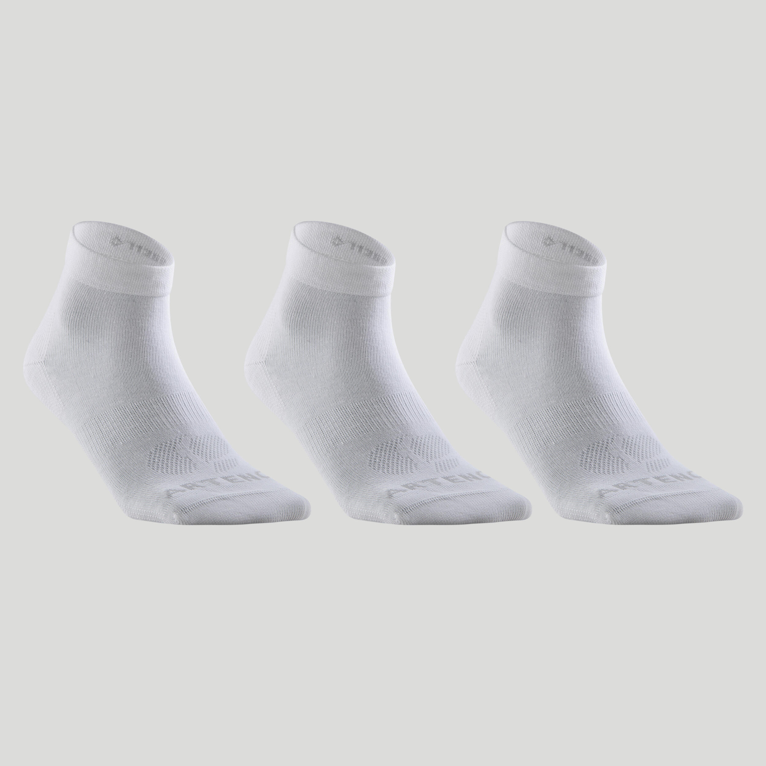 Tennis socks - RS 160 Mid, 3 pcs. in packaging, white ARTENGO, white