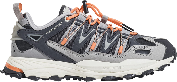 Adidas Hyperturf 'Grey Beam Orange' sneakers, gray