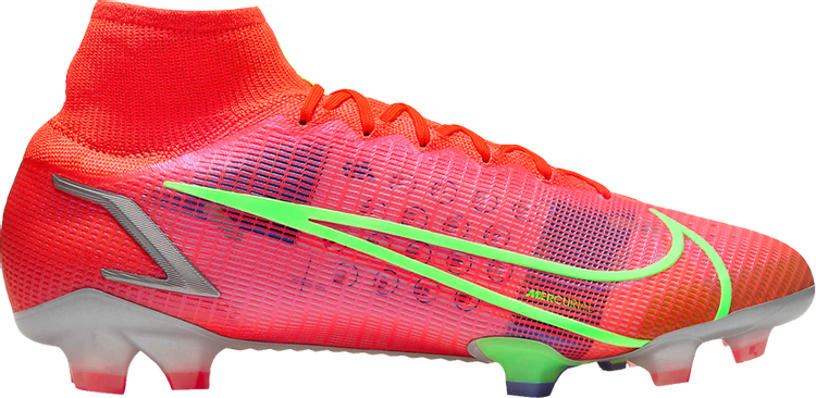 Nike Mercurial Superfly 8 Elite FG 'Bright Crimson Indigo Burst' Boots, Orange