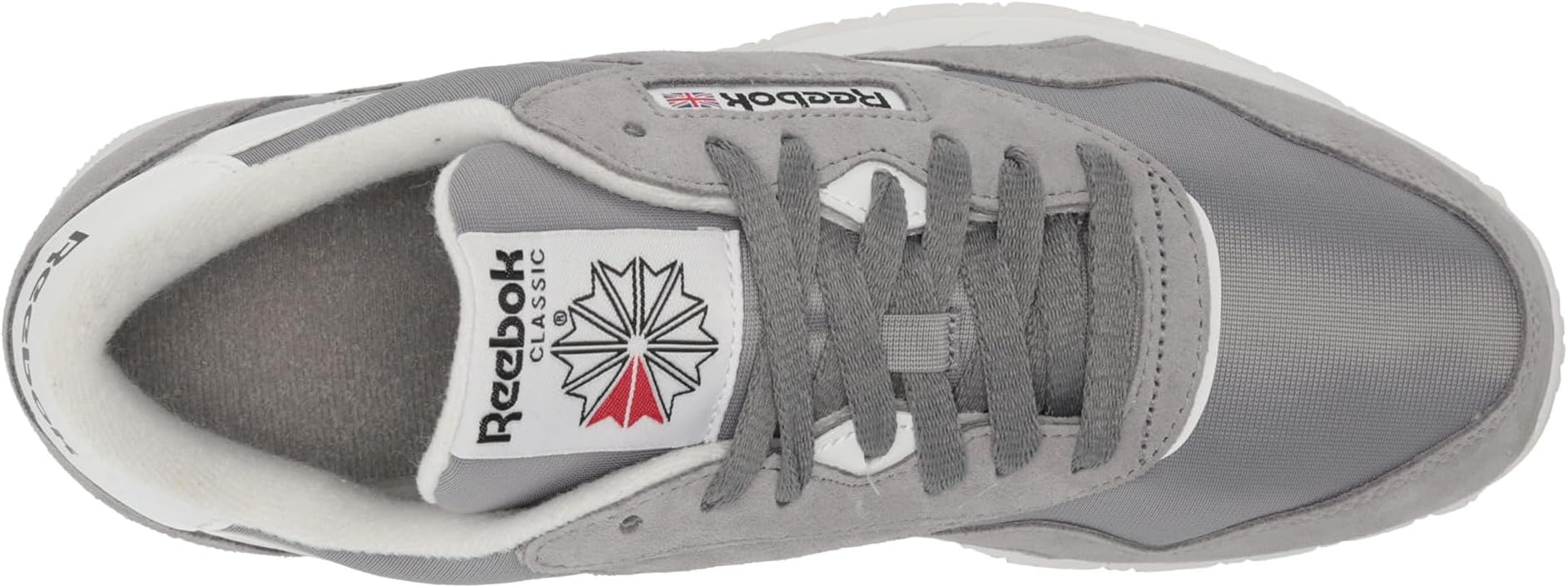 Classic Nylon Reebok Sneaker in Pure Grey/White