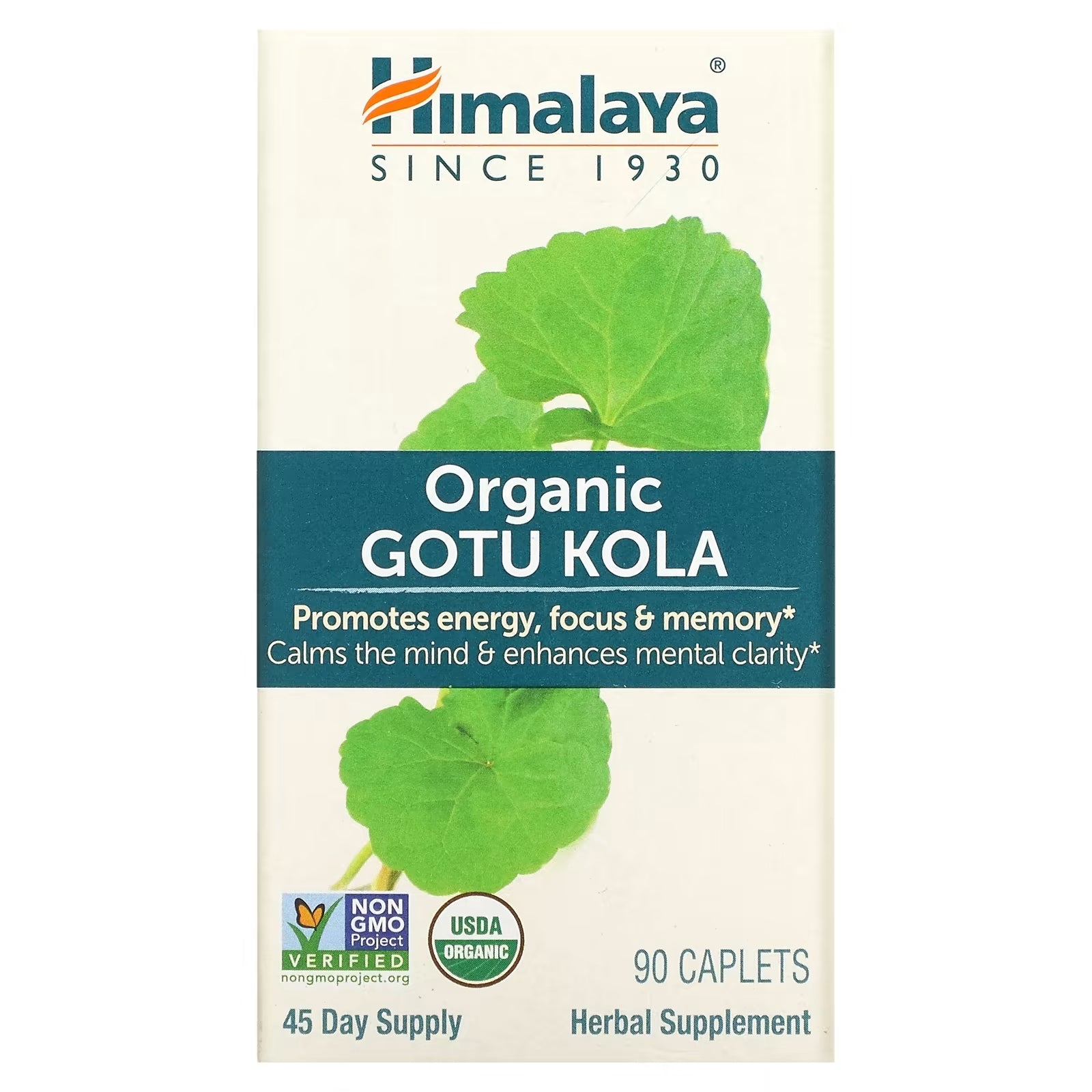 Himalaya Organic Gotu Kola Herbal Supplement, 90 Capsules