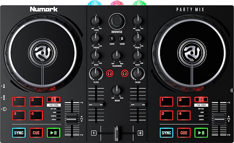 Numark Party Mix II DJ Controller with Light Show Party Mix II DJ Controller with Light Show