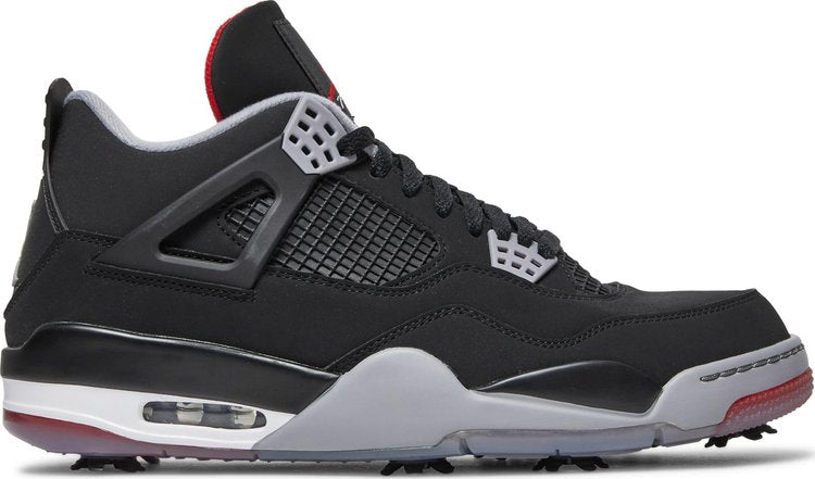 Air Jordan 4 Golf Bred Cleats, Black