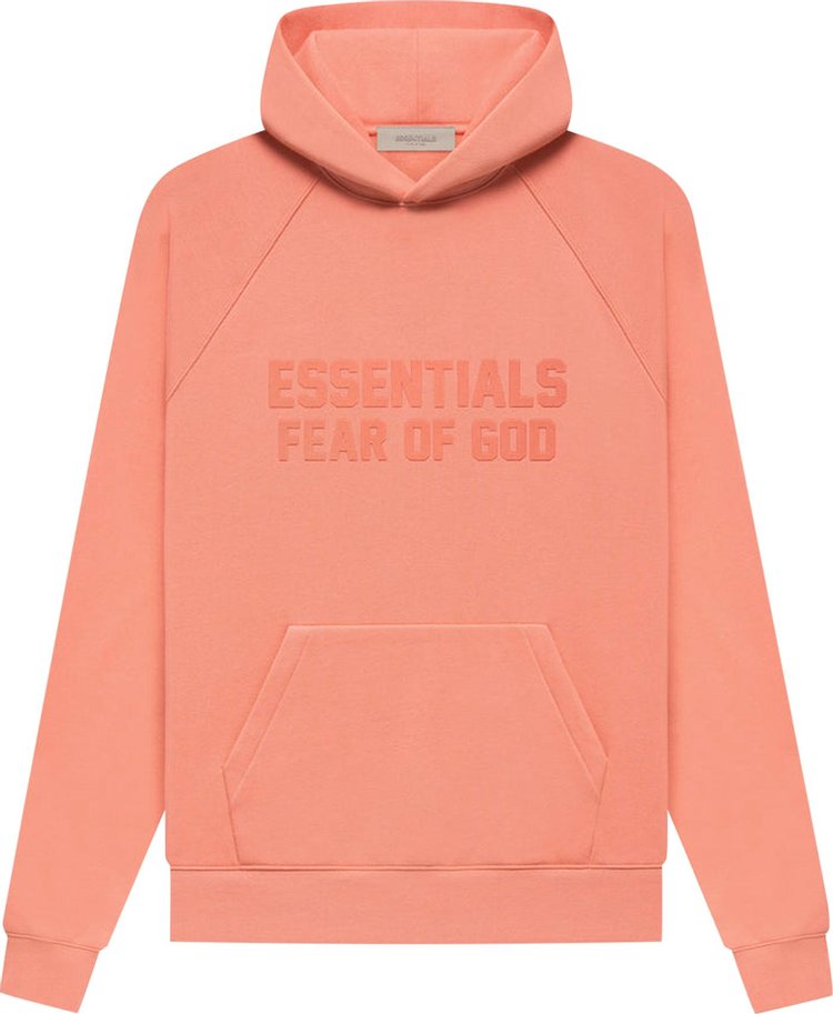 Fear of God Essentials Hoodie 'Coral', orange