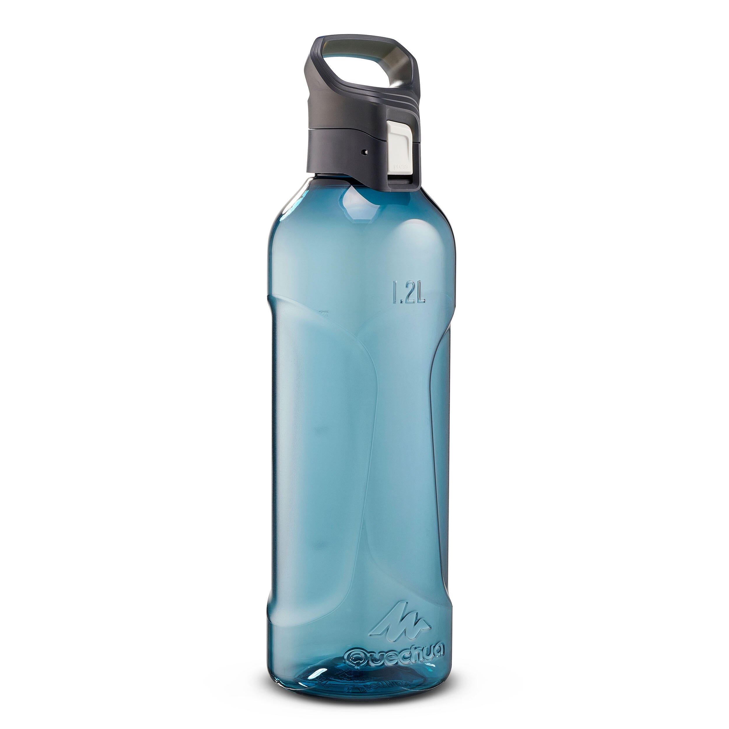 Quechua MH500 Ecozen Quick Release Plastic Bottle for Hiking, Blue