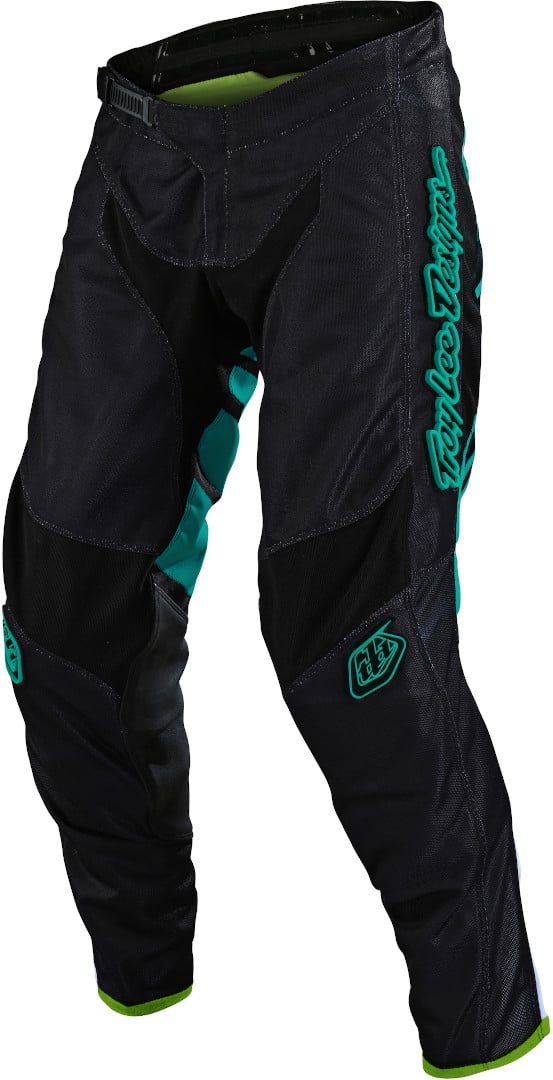 بنطال GP Drift Youth Motocross من Troy Lee Designs باللون الأسود/الفيروزي