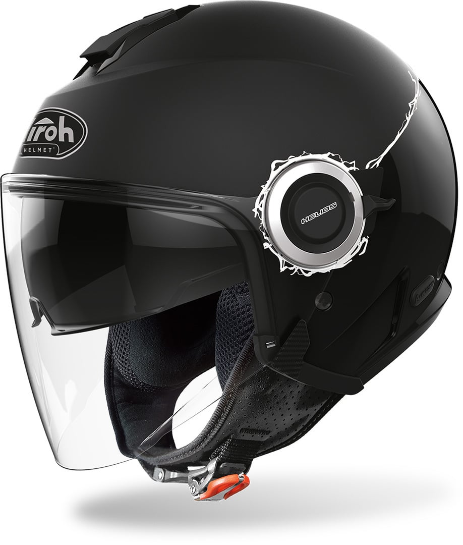 Airoh Helios Fluo jet helmet, black