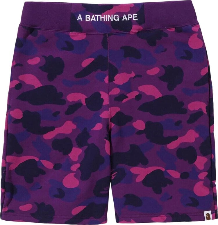 شورت رياضي ملون من BAPE بلون "أرجواني"، أرجواني