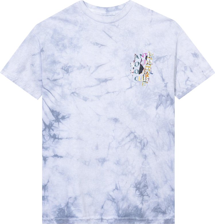 Anti Social Social Club Dissociative Tie Dye Tee 'Dissociative Grey', gray