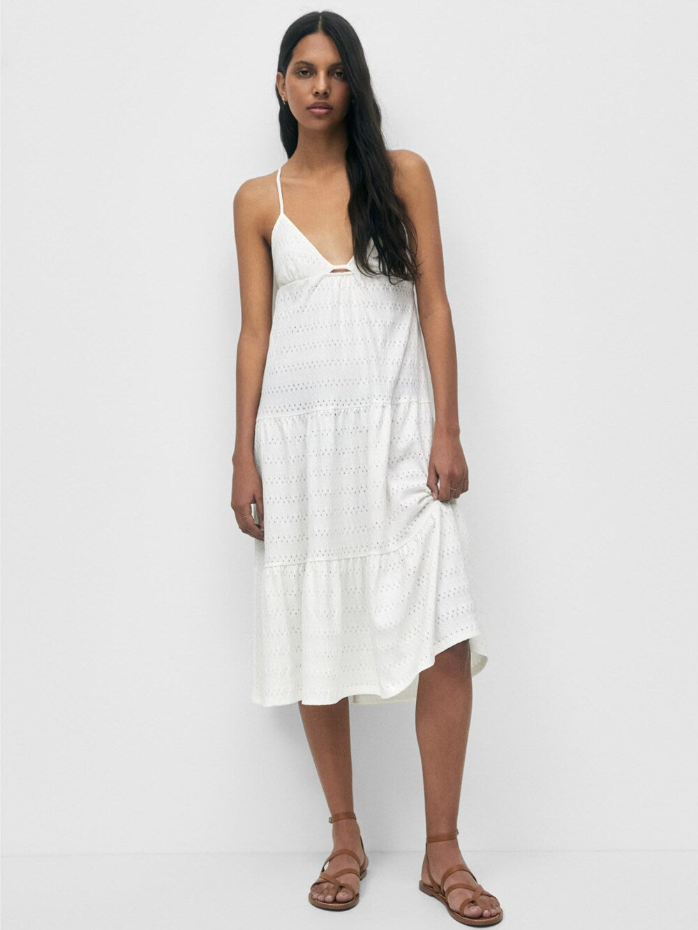 Summer dress Pull&Bear, white