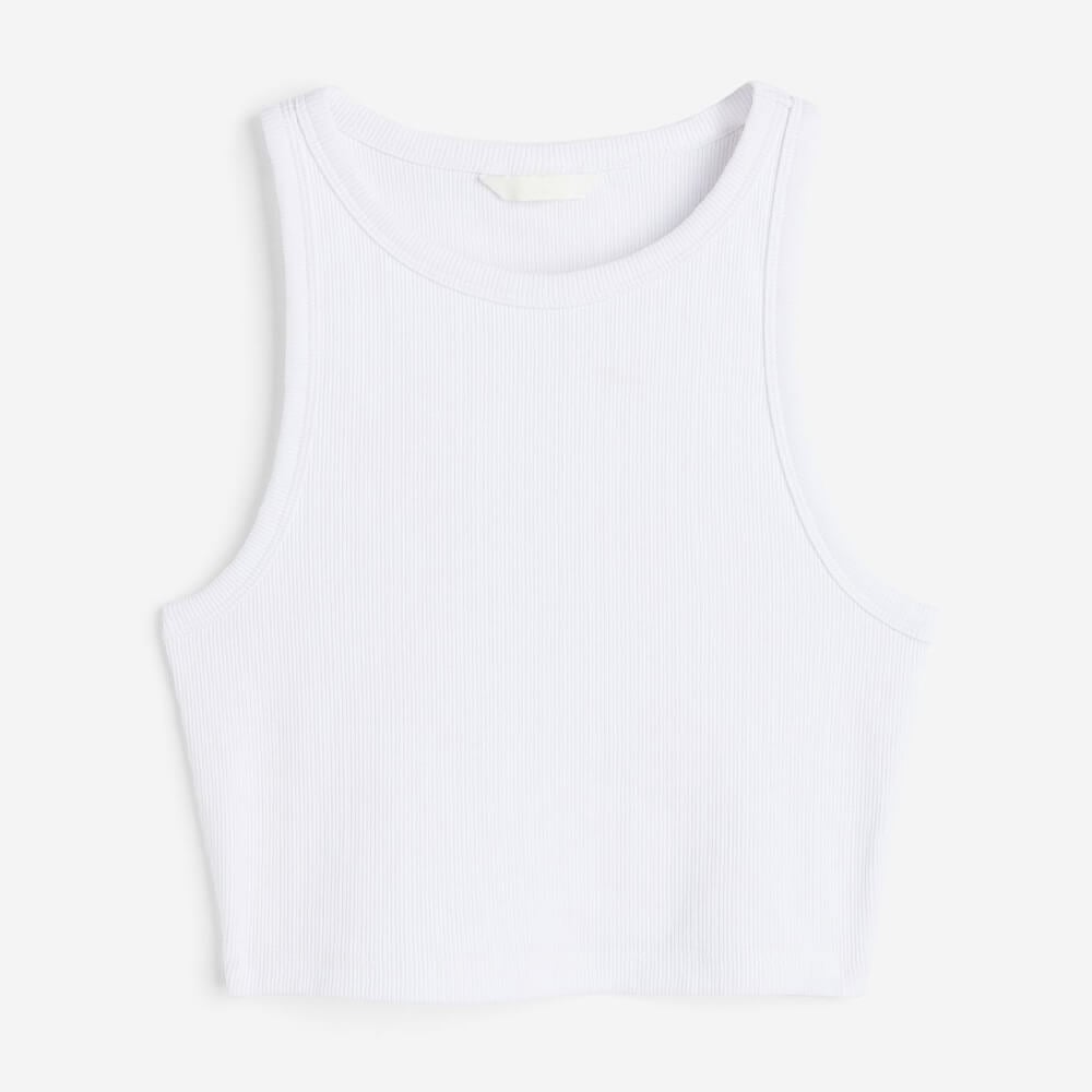 H&M Crop Tank top, white