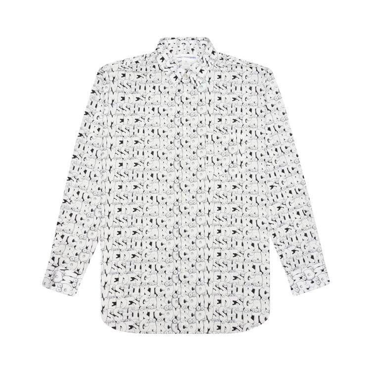 Comme des Garçons SHIRT x KAWS Classic Printed Shirt Print E 'White', white