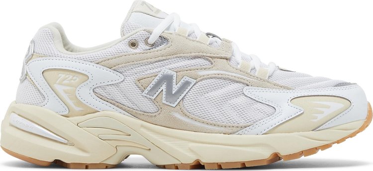 New Balance 725 'Bone Metallic Silver' Sneakers, White