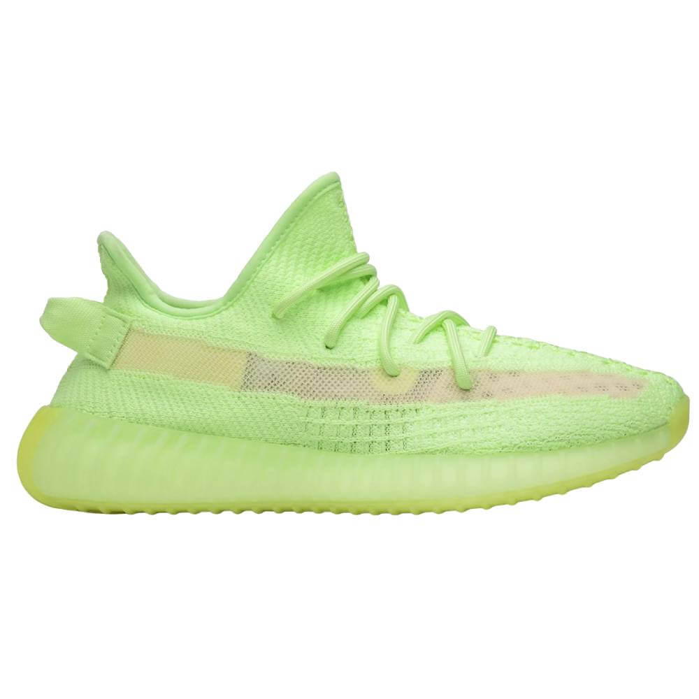 Adidas Yeezy Boost 350 V2 GID Glow Sneakers, Green