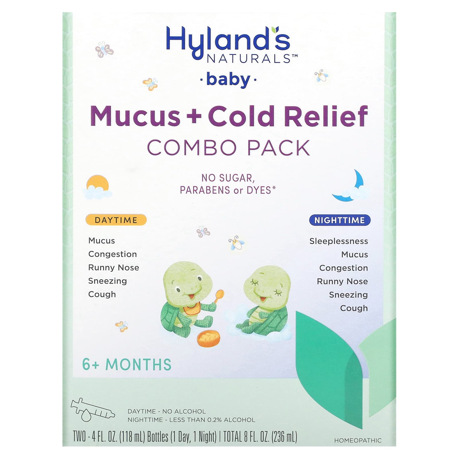 Hyland's mucus and cold remedy for children from 6 months, 2 bottles of 118 ml