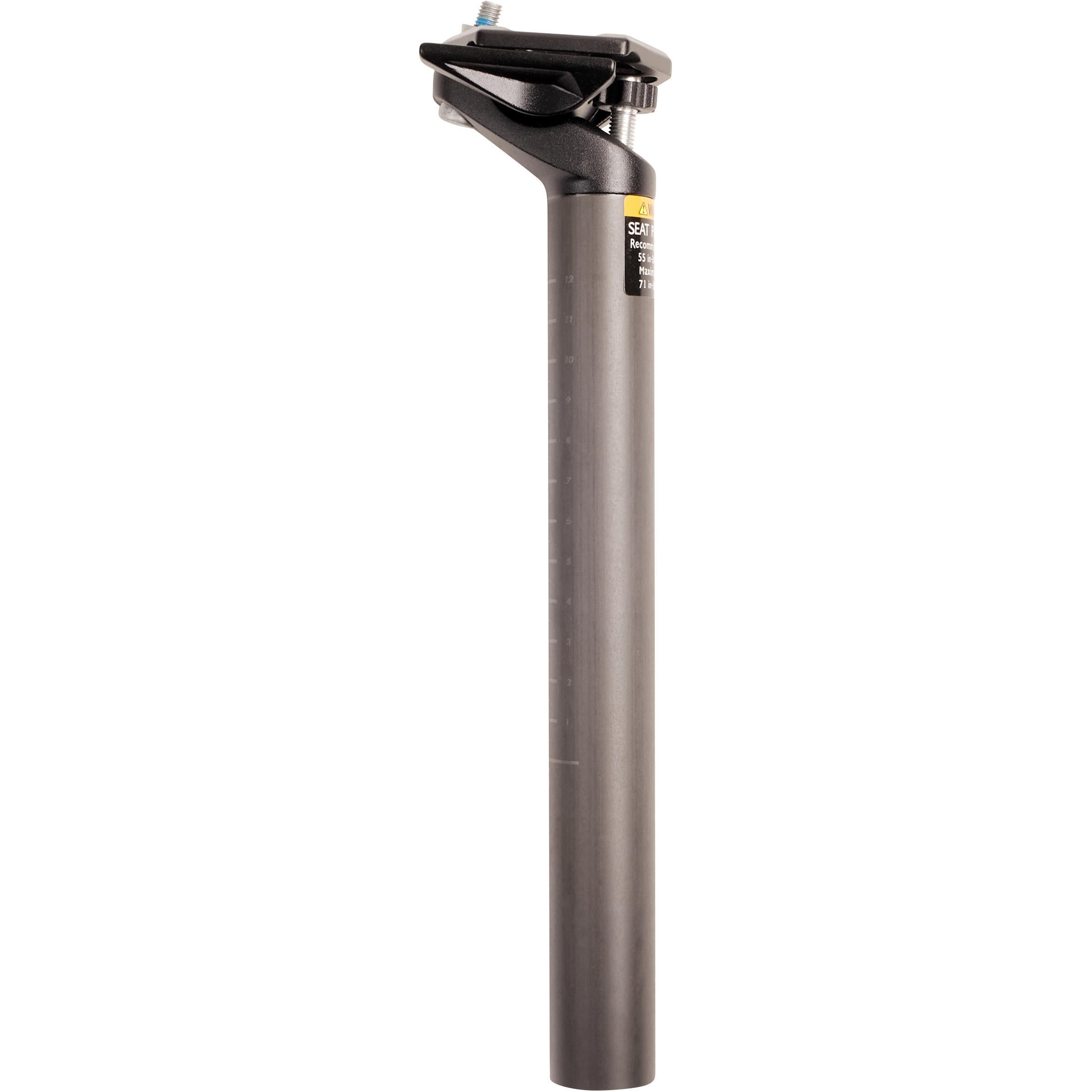 Mountain Bike Seatpost 27.2mm 400mm Carbon Black Rockrider