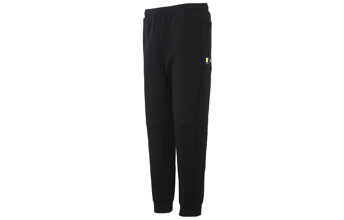 Knitted sports pants men's black Adidas, black