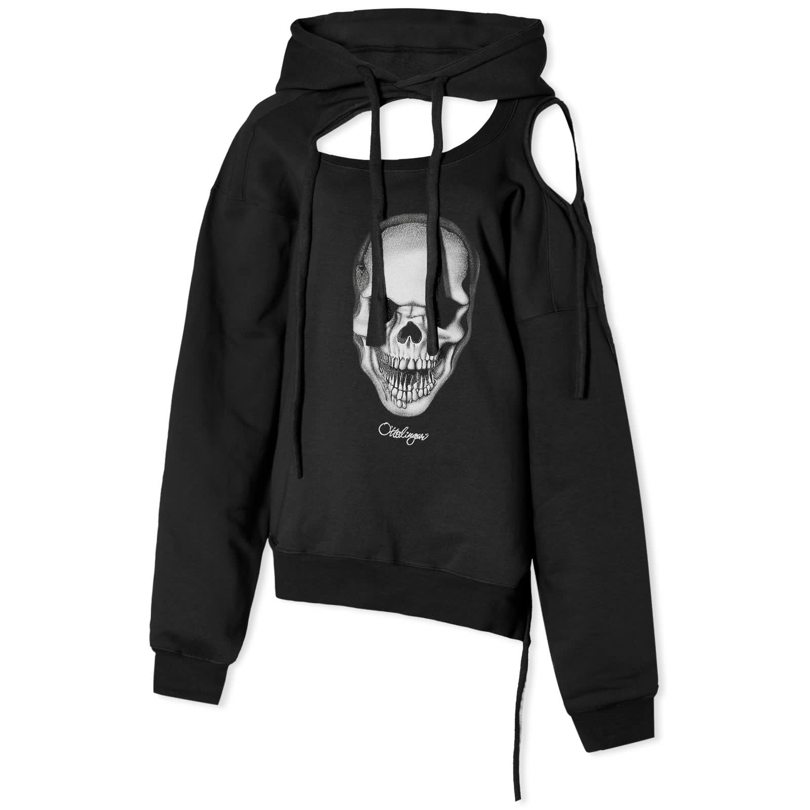 Ottolinger Deconstructed Hoodie, black