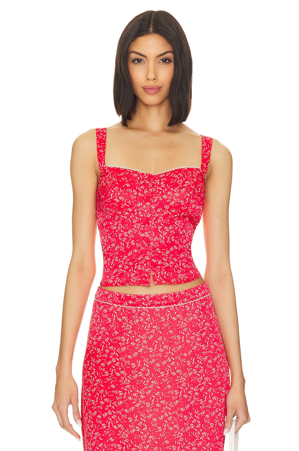 Top For Love & Lemons Chianti, red