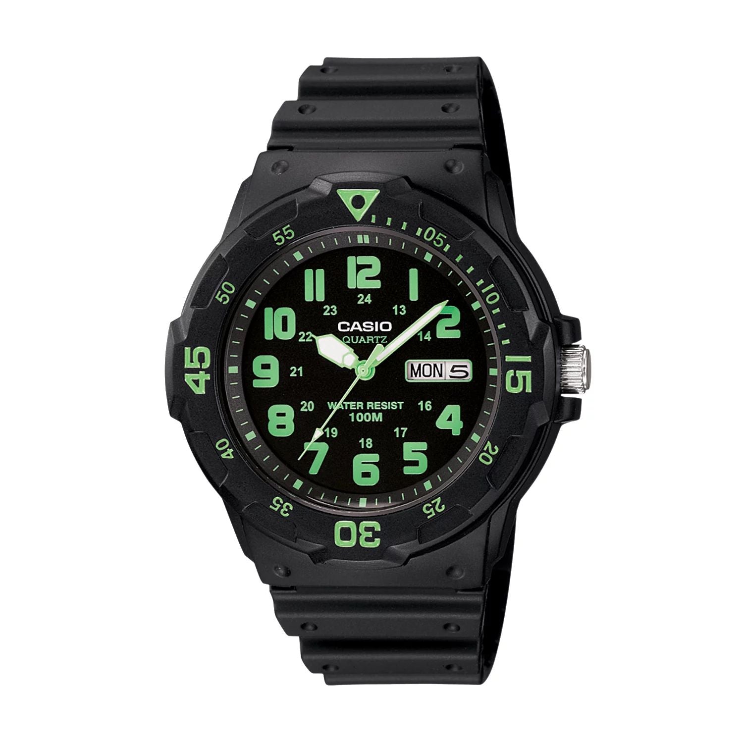 Casio men's watch, green