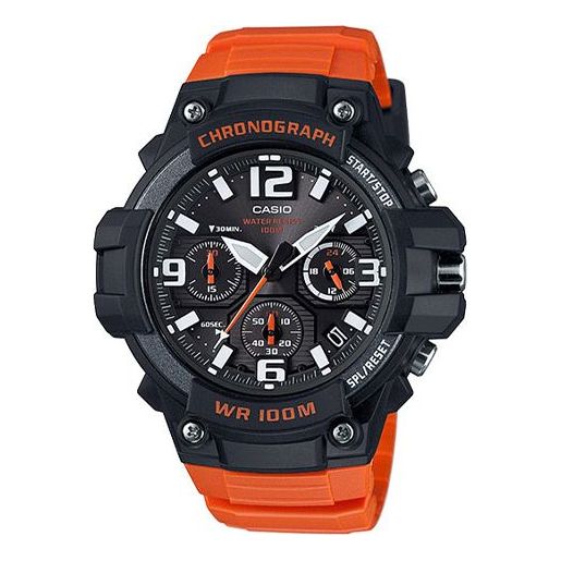 CASIO VINTAGE Series Sports Quartz Waterproof Mens Orange Analog Watch, orange