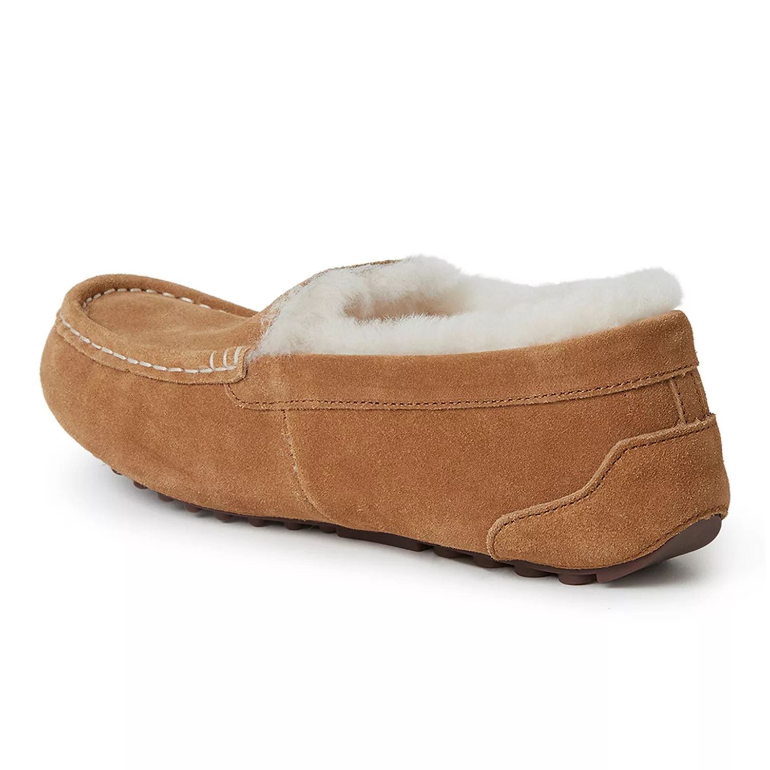 Women's moccasins Fireside By Dearfoams Mel with wool lining Dearfoams, gray