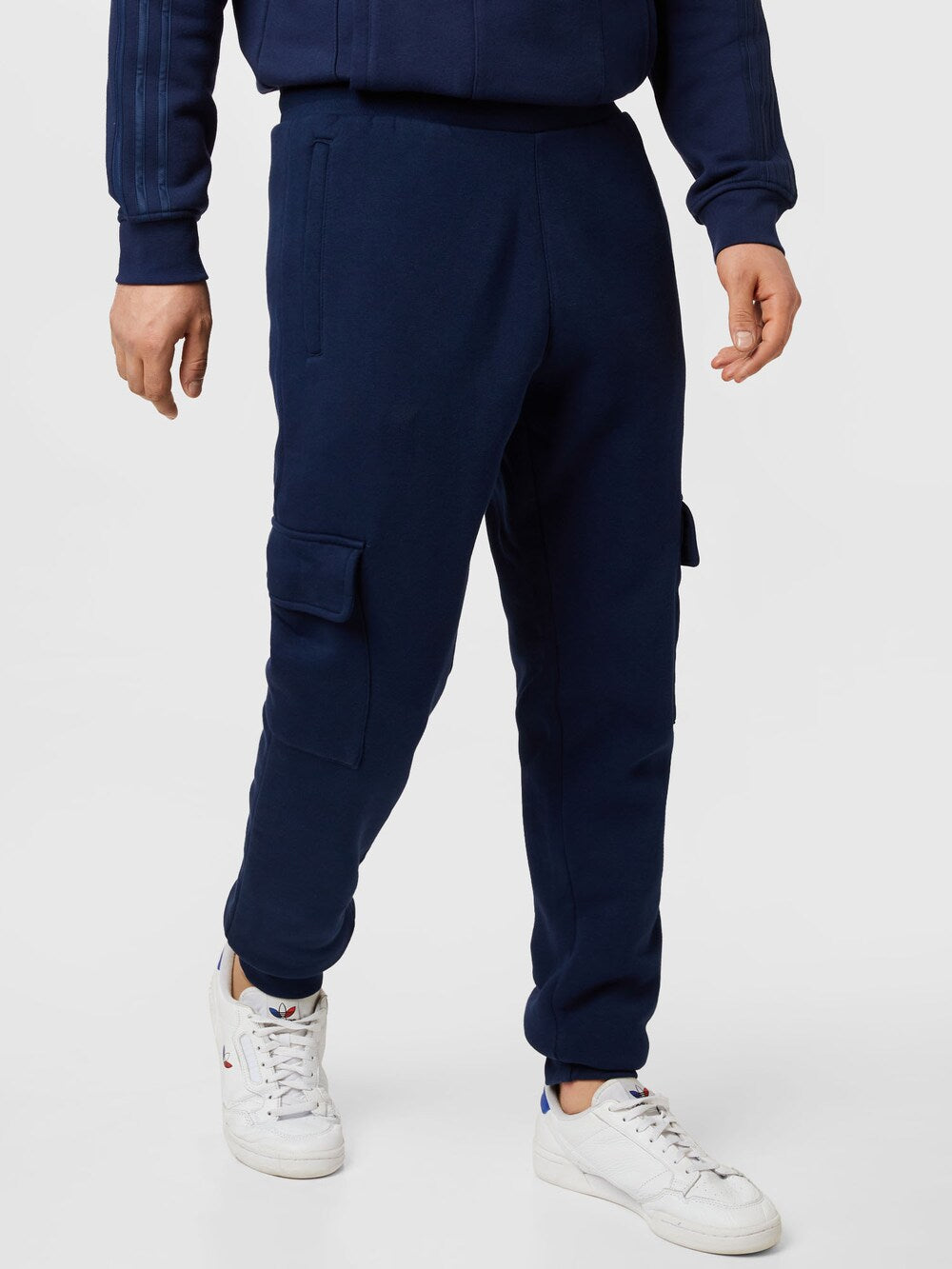 Adidas Trefoil Essentials Tapered Cargo Pants, Navy