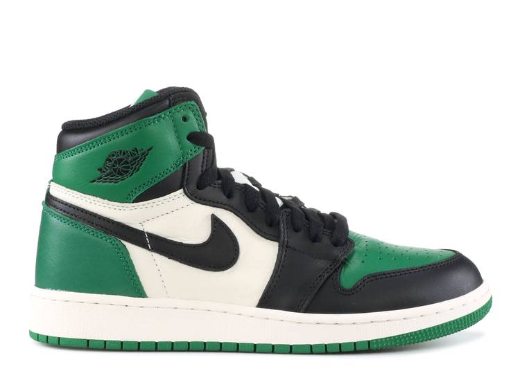 حذاء رياضي AIR JORDAN 1 RETRO HIGH OG GS 'PINE GREEN'، أخضر